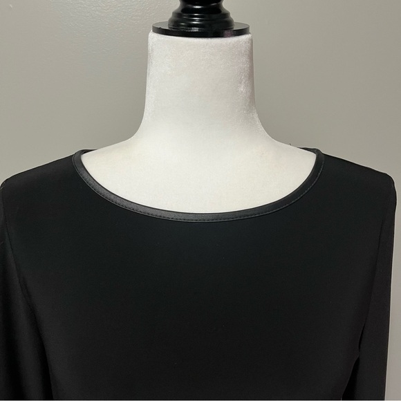 Joseph Ribkoff Top Style 184486 Poet Sleeves Black - Picture 6 of 11